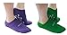 AYAOQIANG Moisturizing Gel Spa Socks for Moisturize Soften Repair Cracked Skin-2Pair(Green + Purple)