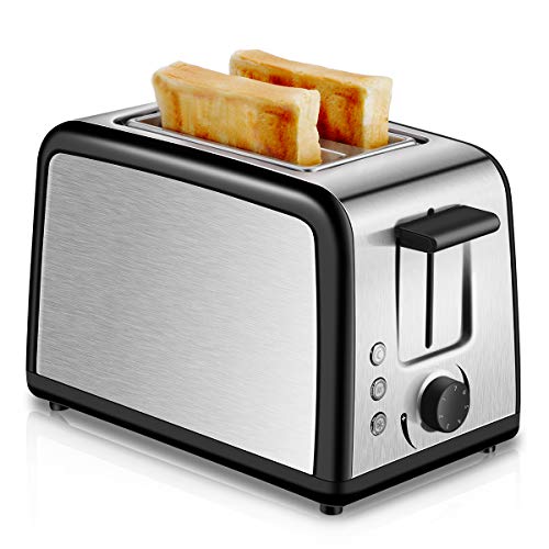 Toaster 2 Slice, Compact Brushed Stainless Steel Toasters 2 Slice Best