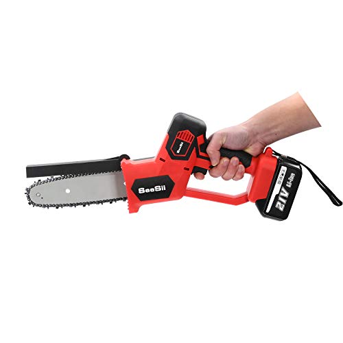 Mini-Kettensäge, handliche 20,3 cm, 880 W, kabellos, batteriebetrieben (wiederaufladbar) – Bild 3