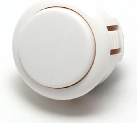 Yikaka 2 pcs OBSF-30 White OEM Arcade Push Button (Mad Catz SF4 Tournament Joystick Compatible)
