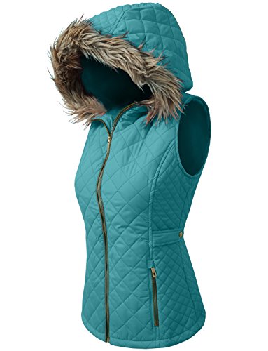 NE PEOPLE Womens Lightweight Quilted Zip Vest