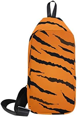 IMOBABY Tigre Texture Sling Bags Chest One Shoulder Crossbody Bag Backpack for Men & Women