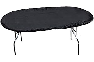 Custom Fit Poker Table Cover Protects Against Dust and Water Damage Efficiently (Balck)