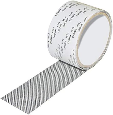 Leknes Screen Repair Kit,Door Window Screen Repair Tape Fiberglass Covering Mesh, 3-Layer Strong Adhesive & Waterproof Repair Holes Tears Prevent Mosquitoes Insects-Black (2" Wx79.4 L)