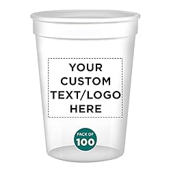 Custom Disposable Plastic Cups 12 oz. Set of