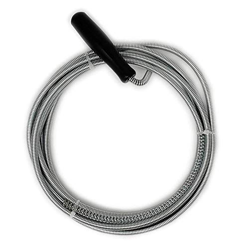 9.8 Ft Spiral Drain Opener Spring Wire Rod Auger Snake Pipe Unclog Sink,Tub, Toilet, Shower, Kitchen, Basins and Pipes (A)