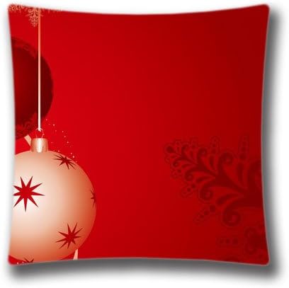 Amazon かわいい雪だるま枕ケースでクリスマスボール赤背景ピロークリスマスツリー枕カバーカラフルな装飾ボール18 X 18インチ枕シャム 両面 枕 抱き枕 オンライン通販