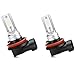 Marsauto H11 Led Fog Light Bulbs H8 H16 Led Lamp White 5500 To 6500K Halogen Replacement Bulb for Fog Light Lamps or DRL Pack of 2