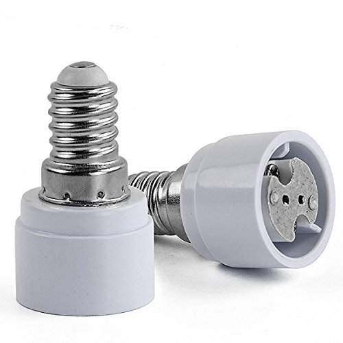 Buy AWELIGHT E14 to MR11 G4 LED Bulb Base Adapter Converters Light Sockets Lamp Holder, 6 Pcs