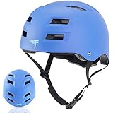 Flybar Dual Certified CPSC Multi Sport Kids & Adult Bike And Skateboard Adjustable Dial Helmet,True Blue,L-XL