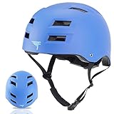 Flybar Dual Certified CPSC Multi Sport Kids & Adult Bike And Skateboard Adjustable Dial Helmet - True Blue, M/L