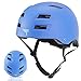 Flybar Bike Helmet- Multi Sport Dual Certified Adjustable Dial, Skateboard Helmet, Roller Skating, Pogo, Electric Scooter, Snowboard, Boys and Girls Kids- Adults Helmets (Blue,M-L)