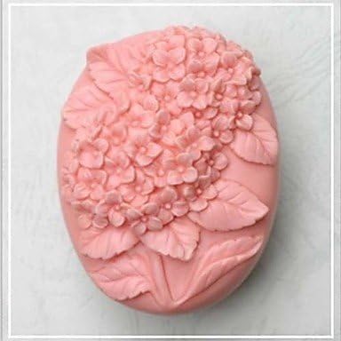 HJLHYL Hydrangea Flower Shaped Fondant Cake Chocolate Silicone Mold