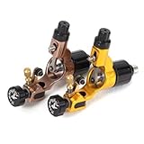2 pcs Coffee&Gold Hummingbird V2 Original Swiss Motor Rotary Tattoo Machine Gun kit
