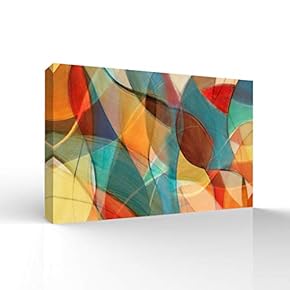 Wall26-Canvas Wall Art-Abstract Colorful Lines-Giclee Painting Wall Art for Bedroom Living Room Home Decoration - 12x18 inches