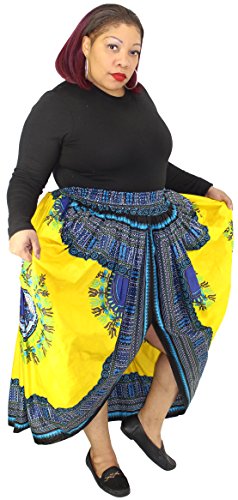 African Planet Women's Dashiki elastic waist balloon skirt - Image 3