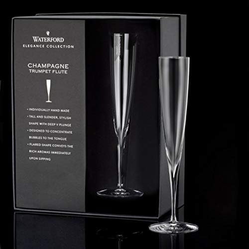 Waterford Elegance 40001104 Trumpet Flute Pair 160ml, Crystal - Image 3