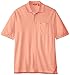IZOD Men's Big and Tall Short Sleeve Solid Oxford Pique Polo