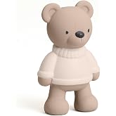 Itzy Ritzy Natural Rubber Teether, BPA-Free Soft Baby Teething Toy (Bear) | Soft Natural Rubber Teether Helps Soothe Sore Gums, Encourages Grasping &amp; Supports Sensory Exploration - Teething Relief