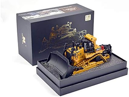 Huina 1/50 Diecast Bulldozer Earthmover Static Model, Yellow, 105mm (W) x 192mm (L) x 101mm (H) - Image 3