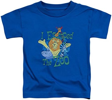 Madagascar Little Boys' Escaped Childrens T-shirt 4T Blue Apparel