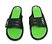 Womens Velcro Anti Slip Comfy Slide Sandals Home Flats Shoes Shower Slip On Slipper, Green, 8 B(M) US