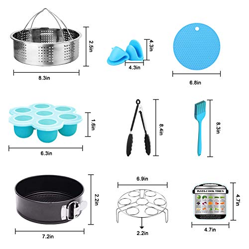 image for ZheRui 12 Pcs Instant Pot Accessories Set - Fits 6,8Qt, Steamer Basket