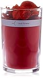 Red Flower Italian Blood Orange Petal Topped Candle, Italian Blood Orange, 6 oz