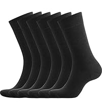 GOBEST 100% Cotton Dress Socks Men Comfy Casual Crew Business for Men