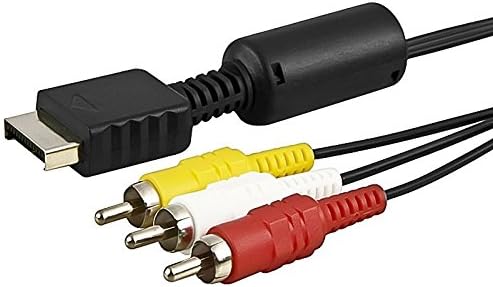 Anabolic Cable 6 Feet RCA AV Audio Video Composite Cable Cord for Sony PS1 PS2 PS3 PS3 Slim