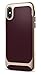 Spigen Neo Hybrid Designed for iPhone X Case (2017) - Burgundy & Champagne Gold