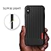 iPhone Xs Max Case, VRS Design [Black] Slim Full Body Protective [Single fit] Ultra Thin Waved Texture Red Label Cover Compatible with Apple iPhone Xs Max 6.5 inch (2018)