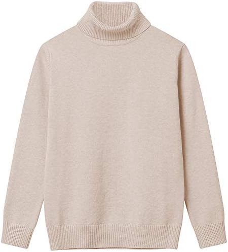 Girl Turtleneck Sweaters Pullover Knitted Long Sleeve Solid Color Kids Winter Tops Clothes