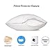CirclesHome Pillow Protectors 4 Pack Standard Zippered - 100% Cotton Breathable Pillowcases - Protects Pillows from Dirt, Dust and Debri (Standard - Set of 4 - 20x26)