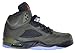 Air Jordan 5 Retro "Fear" Men's Basketball Shoes Sequoia/Fire Red-Medium Olive-Black 626971-350