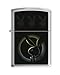 Zippo Playboy Bunny Pocket Lighter, Brushed Chrome