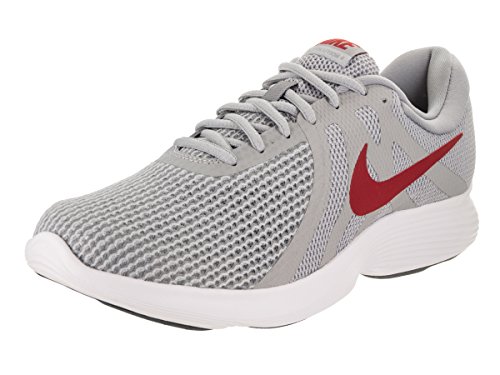Nike men s revolution 4 running shoe wolf grey/gym red/…