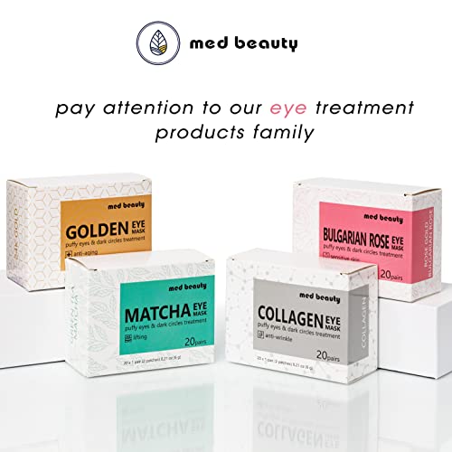 MATCHA Green Tea Under Eye Patches for Dark Circles and Puffiness Under