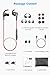 SoundPEATS Bluetooth Headphones in Ear Wireless Earbuds 4.1 Magnetic Sweatproof Stereo Bluetooth Earphones for Sports with Mic (Upgraded 7 Hours Play Time, Secure Fit, Noise Cancelling) - Red