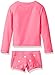 Osh Kosh Little Girls' Beach Long Sleeve Rash Guard Set, Pink, 6