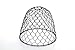 Cleveland Vintage Lighting 30397A Chicken Wire Shade, Metal, Dome, Black, 10 x 8.25 inches