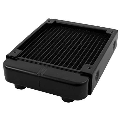 uxcell Aluminum Computer CPU 18 Pipes Water Cooling Heat Exchanger Radiator 120mm Black