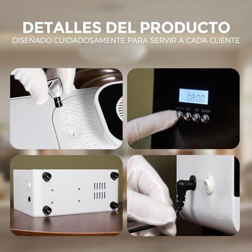 NAMSTE Difusor de Aceites Esenciales Profesional 800ml, Colgable 9000 ft² Difusor de Aromas Comercial sin Agua 5 Modos de Funcionamiento, WiFi & Bluetooth Control con HVAC Funciona para Hotel
