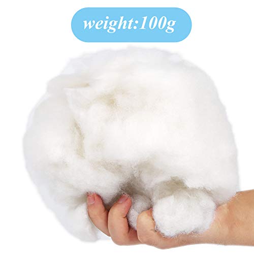 BUTUZE Polyester Fiber, Premium Fiber Fill, High Resilience Fill Fiber, Stuffing for Small Dolls