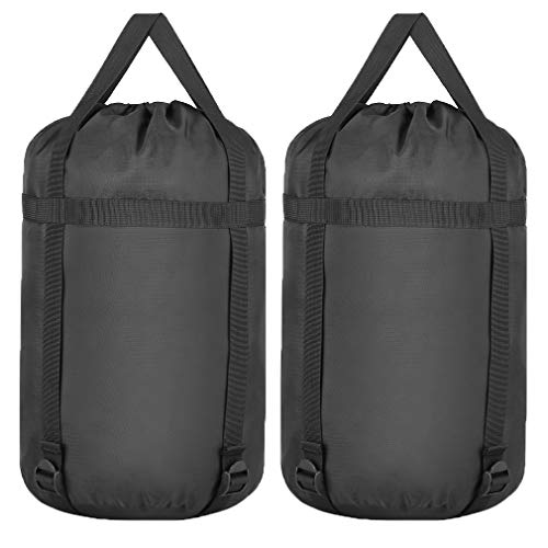 TINANA Compression Stuff Sack, Waterproof Sleeping Bags Storage Stuff Sack Organizer, Great for Backpacking and Camping Hiking (2 Pack) - Thumbnail 7