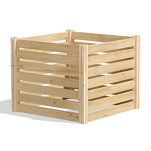 Greenes Fence RCCOMP36 Cedar Wood Composter, 36" L x 36" W x 31" H / 173.92 gallons