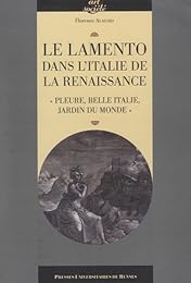 Le  lamento dans l'Italie de la Renaissance