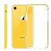 ismabo Ispider Clear Case Designed for iPhone XR, [9.8 Feet Anti-Fall] Premium Protective Case for Apple iPhone XR, [Hard PC Back and Dual-Layer Reinforced TPU Bumper Frame] - Yellow Bumper