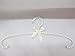 Bueer 10 Pack Wedding Party Prom Boutique Clothing Shop/Store Pearl Beads Metal Elegant Bridesmaids Clothes Hangers (White)