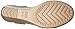 crocs Women's Leigh Wedge Sandal, Storm/Mushroom, 7 B(M) US